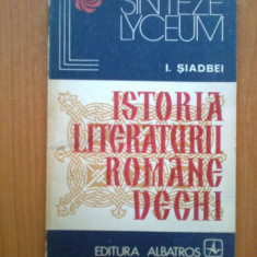 z1 Istoria Literaturii Romane Vechi - I. Siadbei