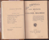 ANDRE MAUROIS - LES SILENCES DU COLONEL BRAMBLE ( FR ) ( RELEGATA ) 1927