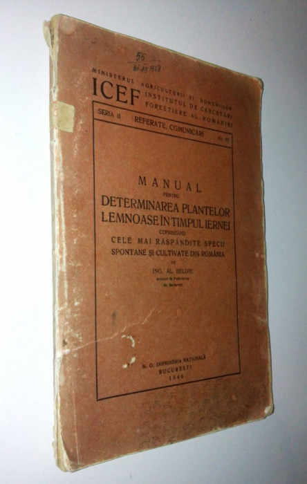 Manual pentru determinarea plantelor lemnoase in timpul iernei - 1945