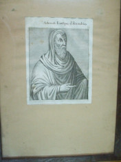 Atanase episcopul Alexandriei gravura secolele XVII - XVIII foto