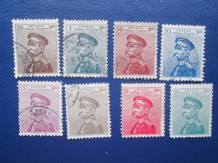 TIMBRE SARBIA LOT 1911-1912