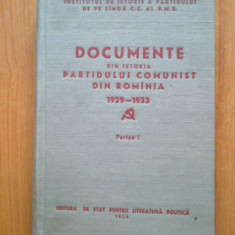 e0e Documente Din Istoria Partidului Comunist Din Romania, vol. III, partea I