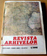 REVISTA ARHIVELOR -ianuarie/februarie/martie 1991 foto