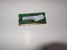 Memorie RAM laptop SODIMM DDR3 2GB 1066MHZ Samsung ( DDR 3 2 GB ) (BO312) foto