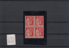 FRANTA 1932, MI 279,COTA 90 E, BLOC DE 4, NO GUM,LOT 2 ST foto