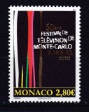 Monaco 2010 festival televiziune MI 2999 MNH w15, Nestampilat