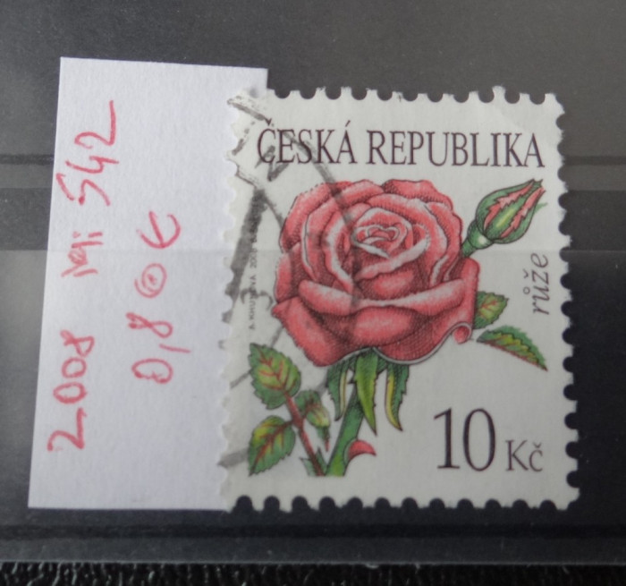 Timbru - Serie completa - Ceska Republika - Ceohoslovacia - 2008 trandafir