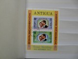 ANTIGUA 1973 NUNTA REGALA COLITA STAMPILATA, Stampilat