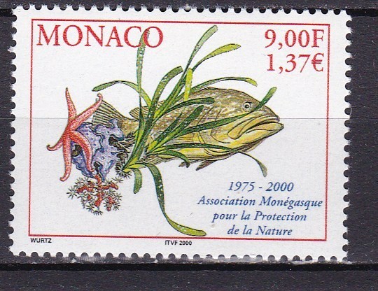 Monaco 2000 fauna marina MI 2523 MNH w15
