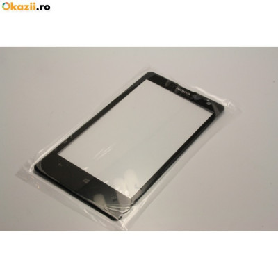Pachet touchscreen cu mufa + folie sticla Nokia lumia 520 / tempered glass foto