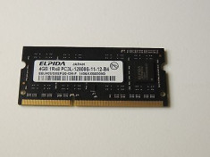 Placute Rami ELPIDA 4GB DDR3 SO-DIMM PC3L-12800S 1600MHz ca noua foto