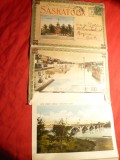 Carnet cu 18 Fotografii Sascatoon Canada ,circ.cu 2C George V - Cladiri