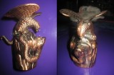 Bricheta Birou Vintage, Metal, Vultur vs Sarpe, Colectie, Birou/Masa, Decor Exclusivist, 11cm Inaltime