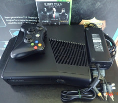 Consola Microsoft Xbox360 250Gb complet ca nou+3 jocuri Hitman Thief si Deux EX foto