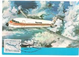 No(2)ilustrata maxima-AVIONUL BAC 1-11, Romania de la 1950, Natura