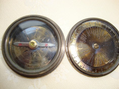 BUSOLA VECHE STANLEY LONDON - POCKET COMPASS - 1885 foto