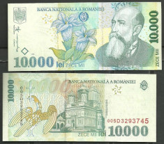 BANCNOTA 10.000 LEI 1999, UNC foto