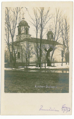 3103 - BILIESTI, Vrancea, Church - old postcard, real PHOTO - unused - 1917 foto