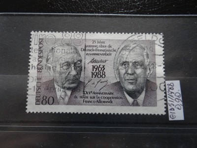 Timbru Germania stampilat-Deutche Bundespost -1988-MC1351 foto