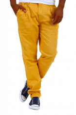 Pantaloni Casual Barbati Cipo &amp;amp; Baxx Galbeni C-993 foto