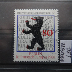 Timbru Germania stampilat-Deutche Bundespost Berlin-1988-MC800