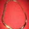 COLIERE-INELE VINTAGE. 711-Colier metal aurit cu pietricele. PRET PE BUCATA.