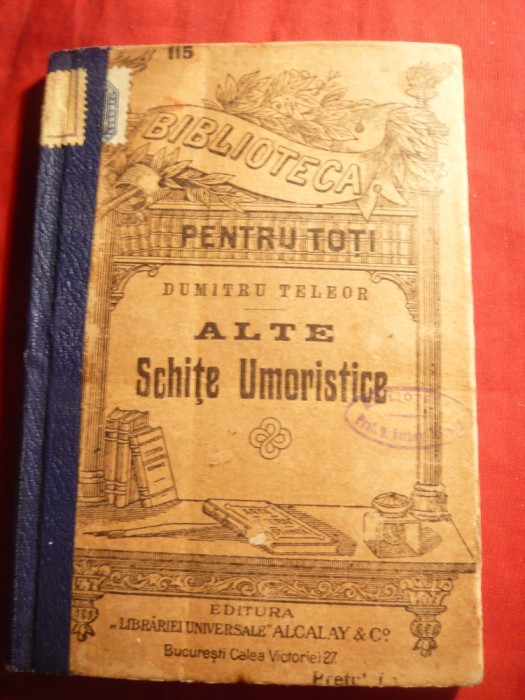 Dumitru Teleor - Alte Schite Umoristice - BPT 115 - cca.1900