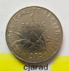 Moneda 1 Franc - Franta, 1975 *cod 1712 foto