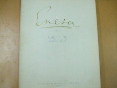 George Enescu Partitura variatiuni pentru 2 piane op. 5 1956 Enesco variations foto