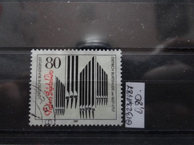 Timbru Germania stampilat-Deutche Bundespost -1987-MC1323 foto