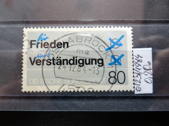 Timbru Germania stampilat-Deutsche Bundespost-1984-MC1231