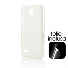 Husa Huawei Ascend Y560 / Y5 Lemontti Silicon Alb (folie inclusa) foto