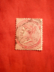 Timbru 1 Penny Jamaica 1883 ,Regina Victoria ,stampilat foto