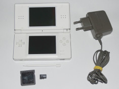 Consola Nintendo DS Lite + card modare + card micro SD cu jocuri Mario Zelda foto