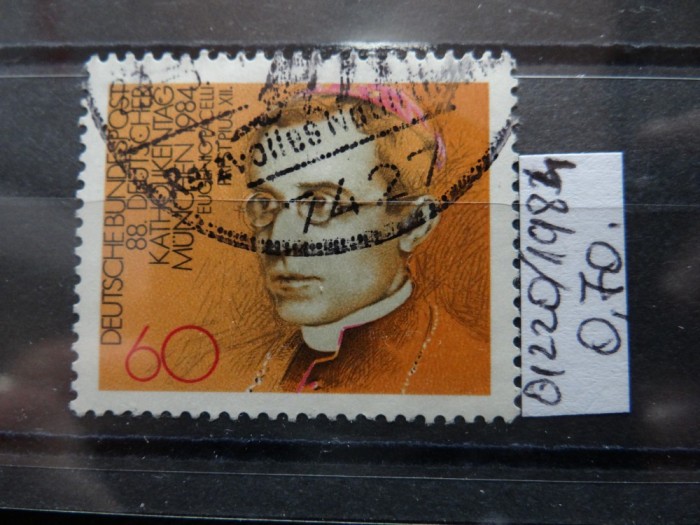 Timbru Germania stampilat-Deutsche Bundespost-1984-MC1220