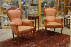 Set 2 fotolii stil rococo bergere reducere 50% foto