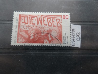 Timbru Germania stampilat-Deutsche Bundespost -1987-MC1344 foto