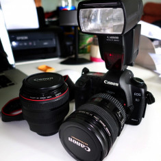 Obiective Canon EF 85mm f/1.2L, flash Canon Speedlite 580EXII foto