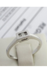 Inel aur alb 14k, diamant de cca. 0.05 ct, 2.23 grame foto