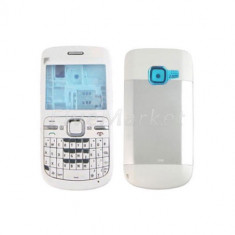 Carcasa Nokia C3 carcasa completa cu tastatura Nokia C3 alb white foto