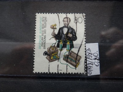 Timbru Germania stampilat-Deutsche Bundespost-1984-MC1198 foto
