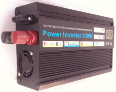 INVERTOR CONVERTOR SINUS SIN PUR 12 V la 220V SINUSOIDA PURA 300W REALI ! foto