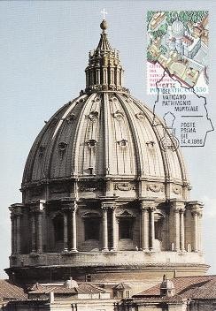 3270 - Vatican 1986 - carte maxima foto