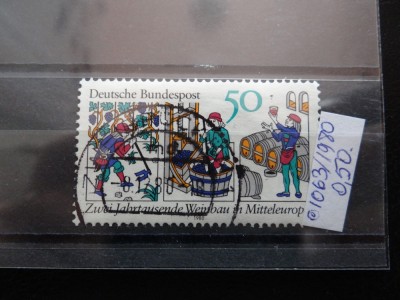 Timbru Germania stampilat-Deutsche Bundespost-1980-MC1063 foto
