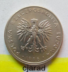 Moneda 20 Zloti - Polonia 1986 *cod 1765 foto