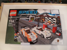 Vand LegoSpeedChampions-75912Porsche 911 GT Finish Line,sigilat,551piese,7-14ani foto