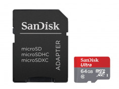 Sandisk Ultra micro SDXC UHS-I card with adapter foto