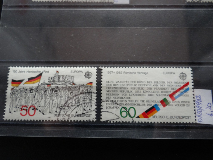 Serie completa timbre Germania stampilate-Deutsche Bundespost-1982-MC1130