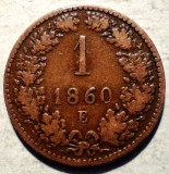 F.297 AUSTRIA 1 KREUZER 1860 E