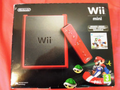 Consola wii mini + Mario Kart, stare foarte buna, putin folosita foto